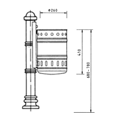 fig.1 Waste bin TAB-3002_20