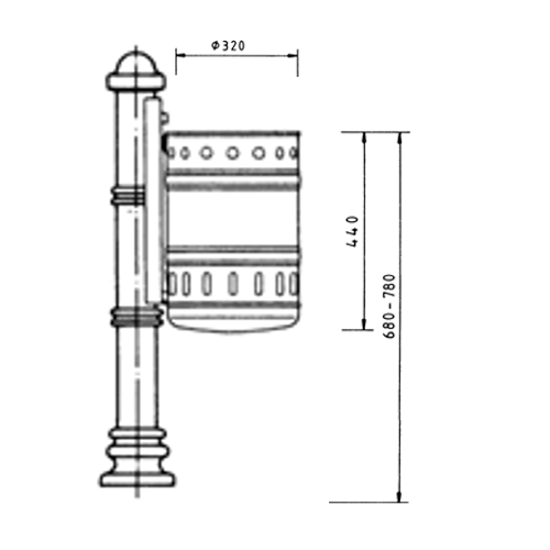 fig.2 Waste bin TAB-3002_30